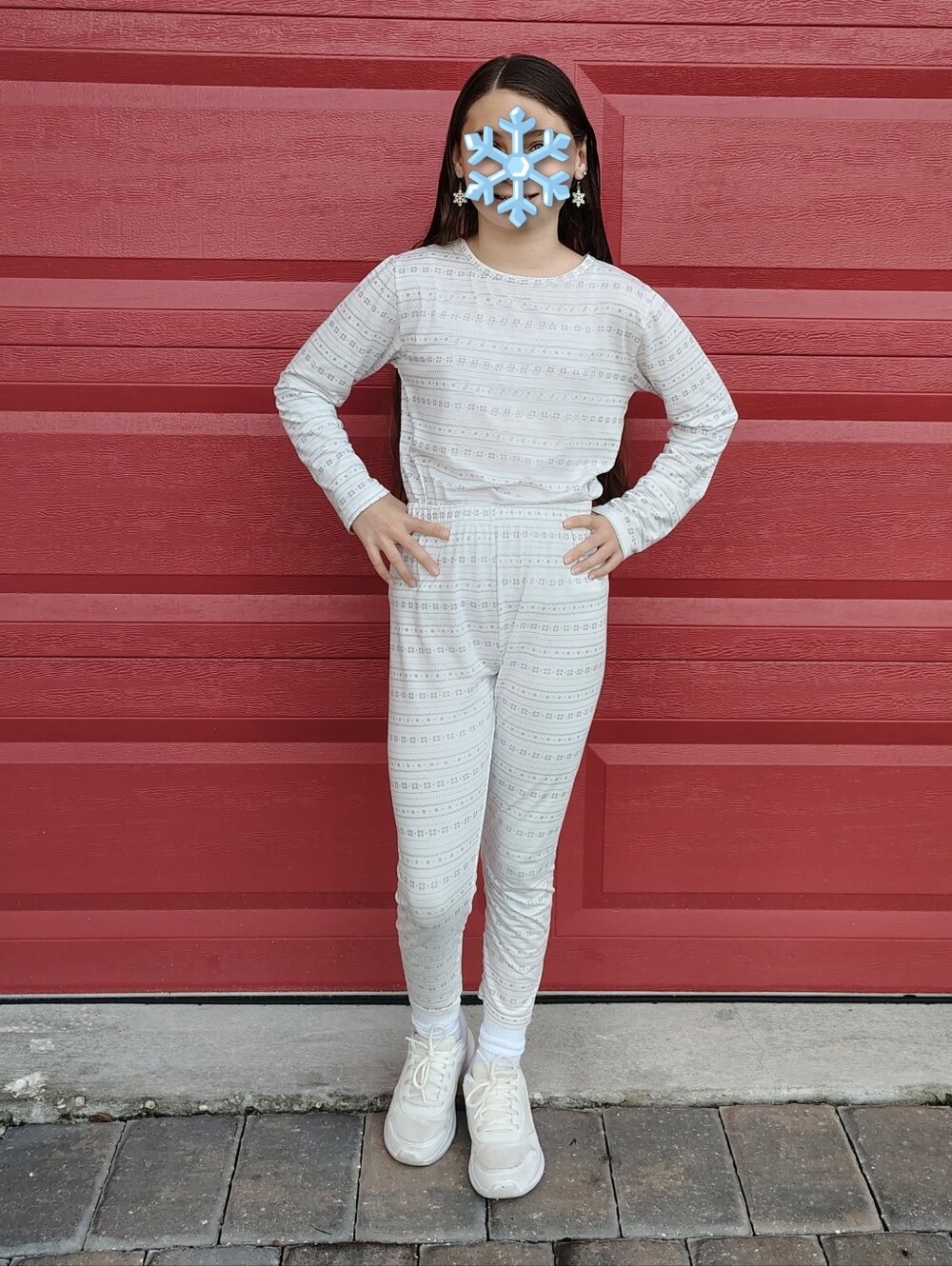 Fair Isle Pattern Pajama Set - Picture 7 of 8